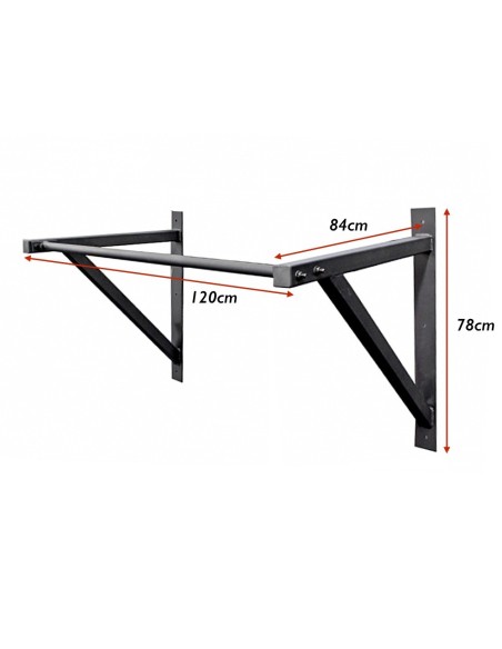 Wide Grip Wall Mounted Pull Up Bar (with installation)