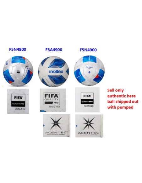 Molten Soccer & Futsal Balls (F5A4800 / F5N4800 / F9A3555)